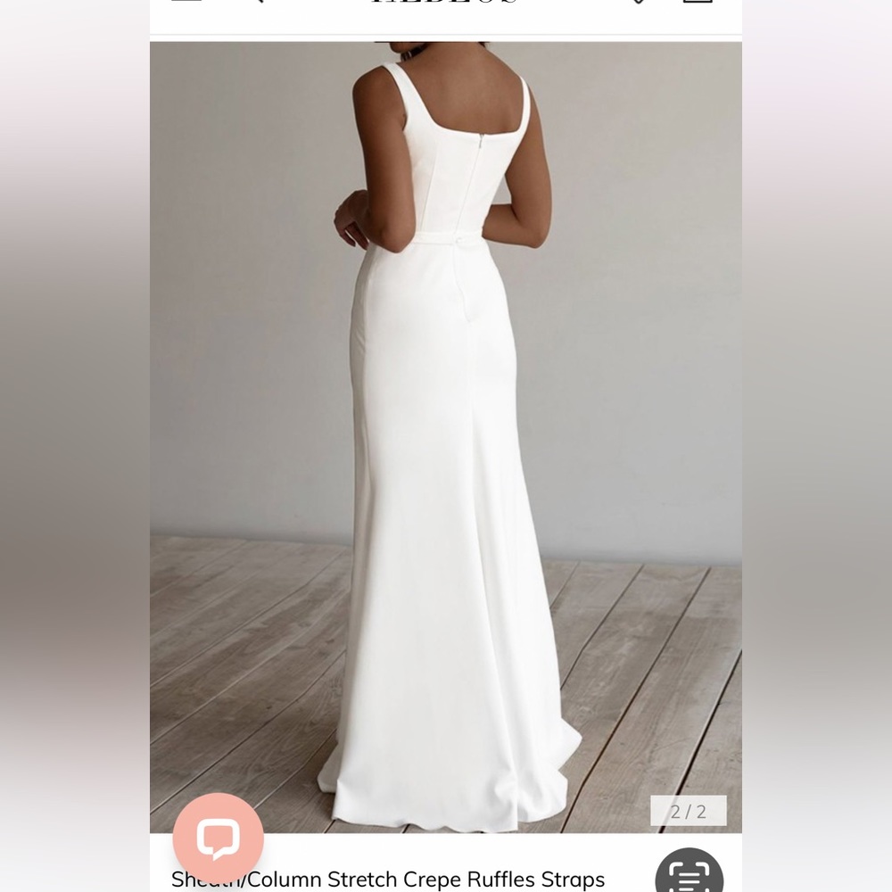 Brand new white formal gown. New with tags.